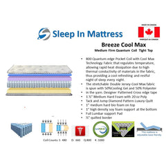 Breeze Cool Max Pocket Coil Medium Firm Mattress