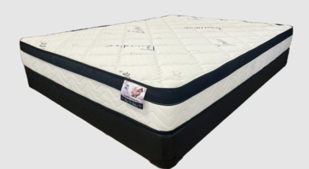 Premium Spring Free Euro Top Firm Set