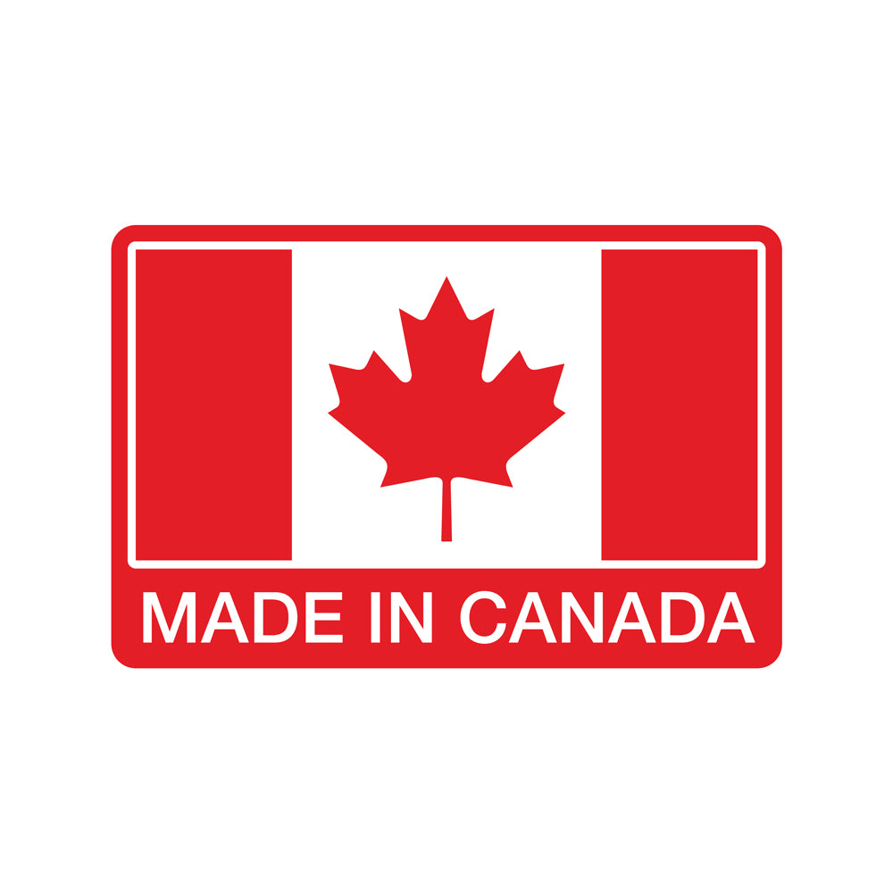 made in Canada logo shown